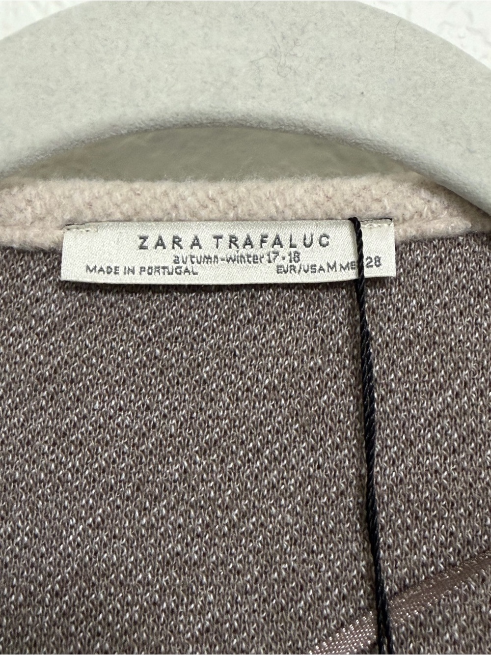 NWT Zara Trafaluc Open Front Fleece Longline Cardigan Medium - Picture 6 of 10